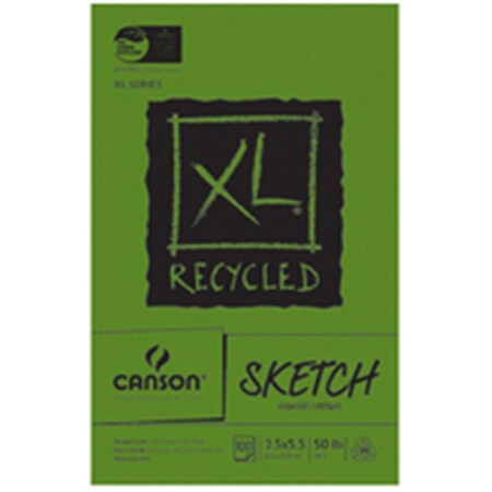 Canson 11 x 14 in. XL Recycled Sketch Pad 100 Foldover 100510923
